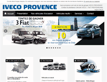 Tablet Screenshot of iveco-provence.com